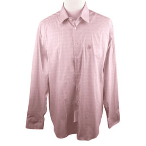 Madison men's dark pink button shirt size 18-18.5, 34-35